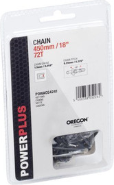 Power plus שרשרת מסור "18 450 מ"מ POWACG4241  *OREGON- 72T